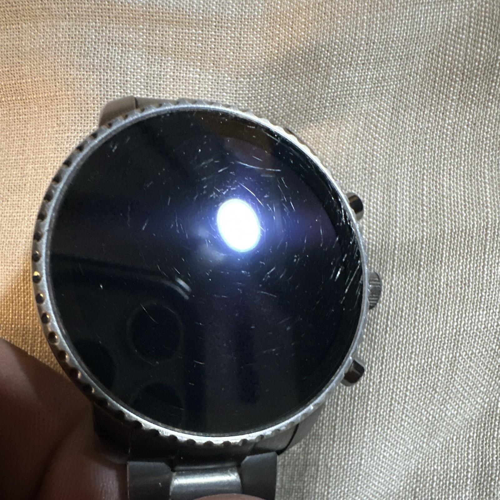 Fossil Gen 5 44mm Black Stainless Steel Smartwatch 8GB Wear OS BT Fitness