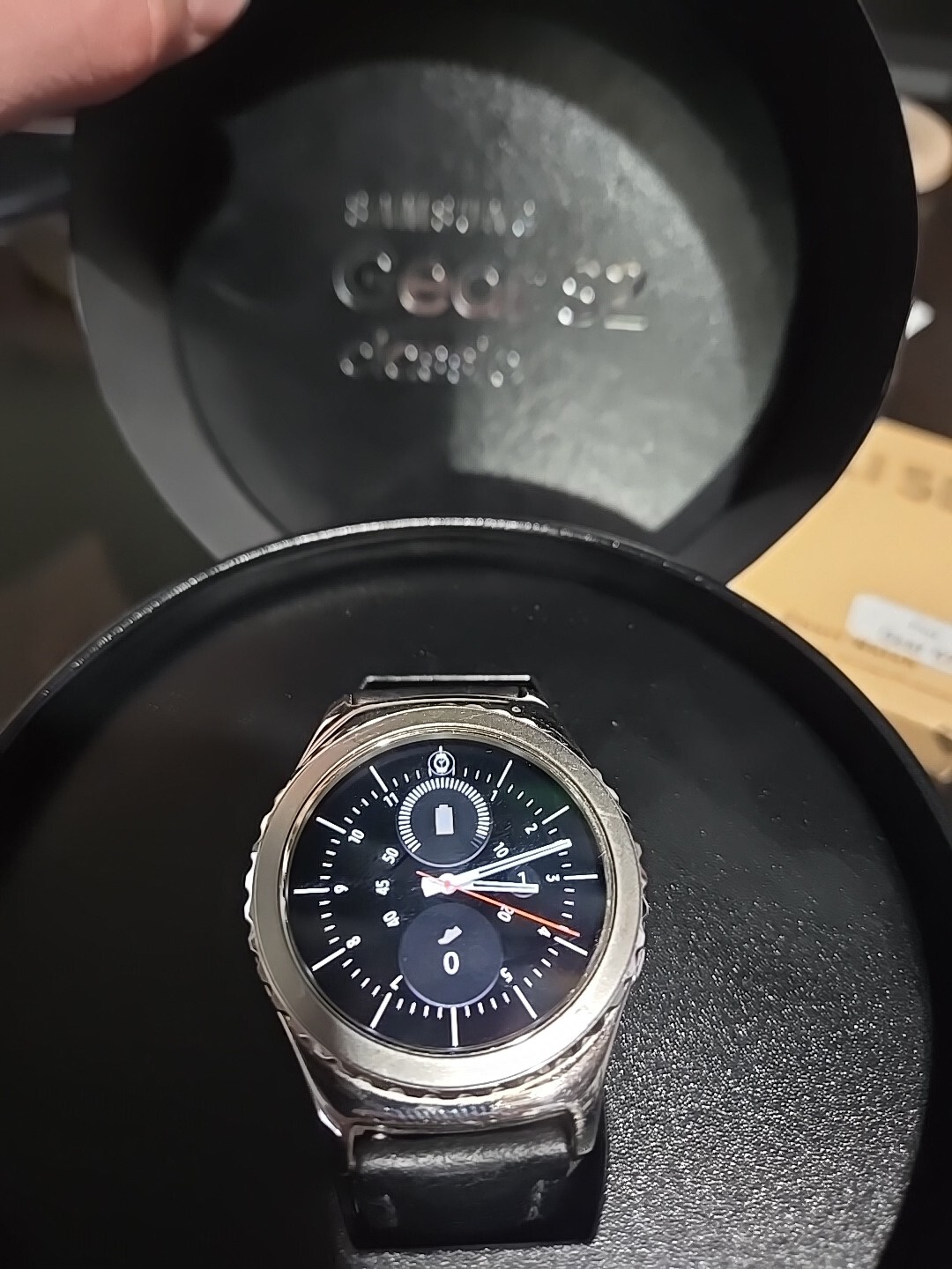 Samsung Gear S2 Classic Smartwatch 40mm Black Stainless Steel Case with Black…