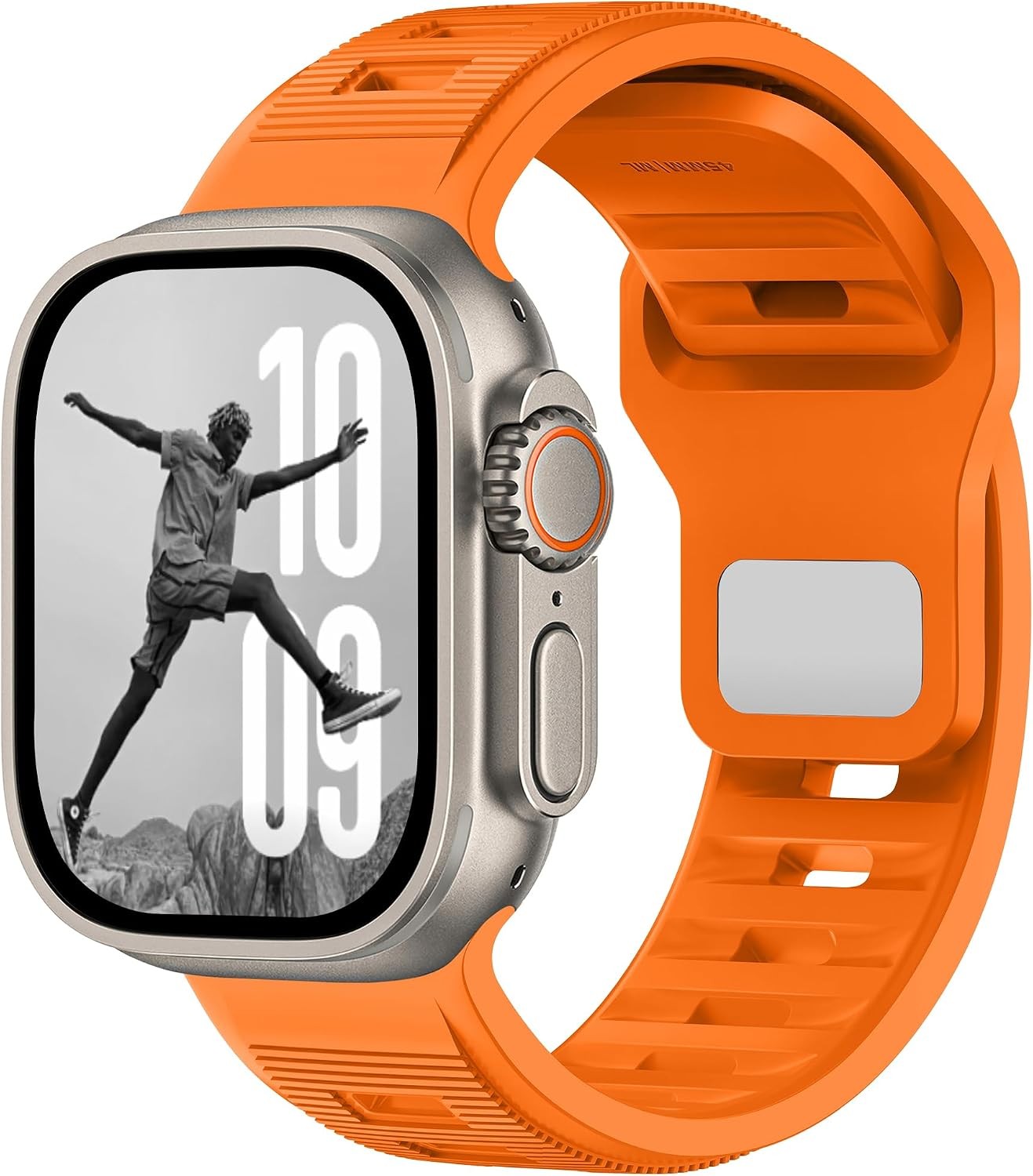 Silicone Strap Compatible with Apple Watch Ultra 2 44mm 46mm 49mm