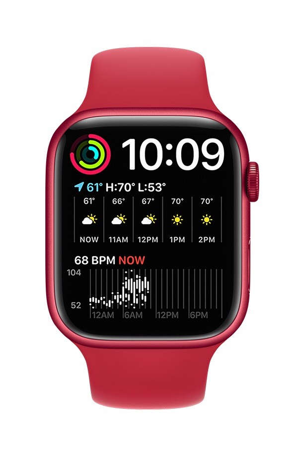 Apple Watch Series 7 41mm (PRODUCT)RED Aluminum Case (PRODUCT)RED Band -…