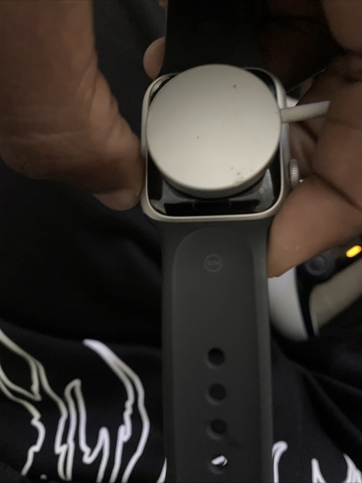 Apple Watch Series 5 44mm Space Gray Aluminum Case with Black Sport Band – S/M &