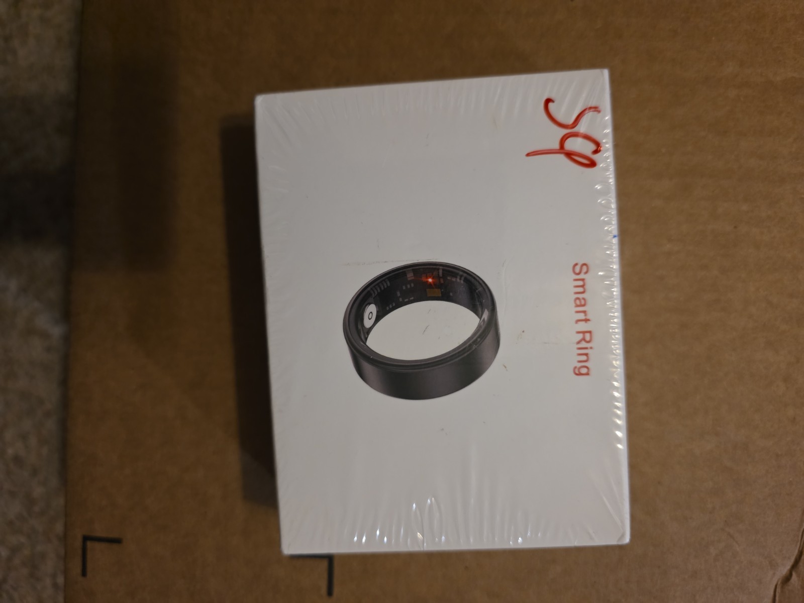 JRing Smart Ring Heart Rate Monitor Blood Oxygen Sleep Tracker Size 10 Black