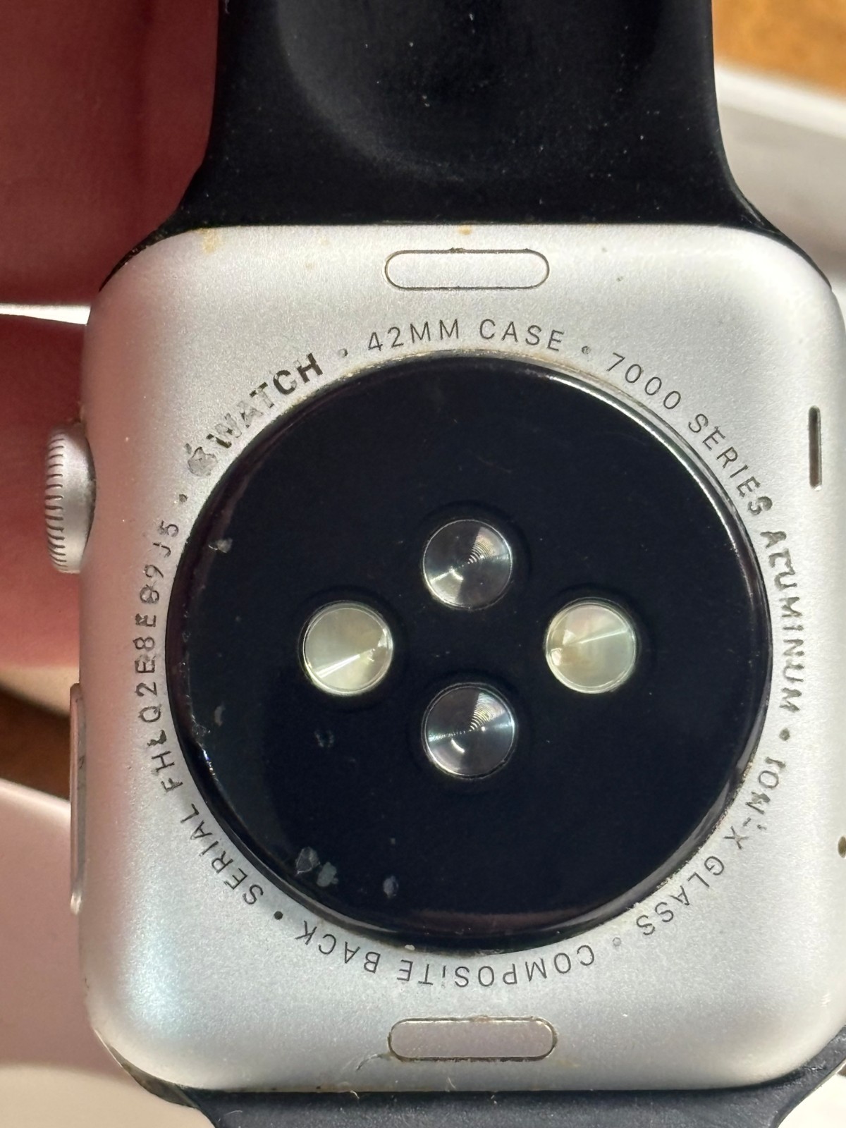 APPLE WATCH SPORT Aluminum silver 7000 SERIES 42mm Band & Case PARTS REPAIR