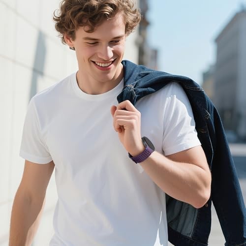 Sport Silicone Strap/Band Compatible with Samsung Watch 8 40mm Purple Women/Men