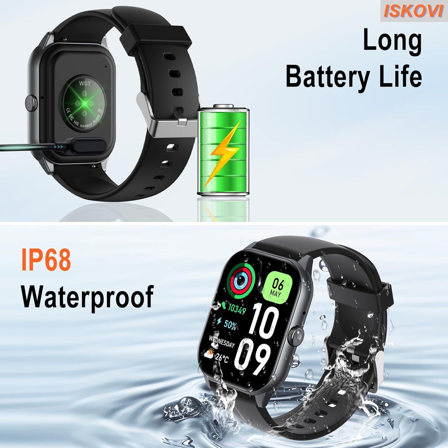 Smart Watches for Men Women (Answer/Make Calls) with Heart Rate/Sleep Monitor