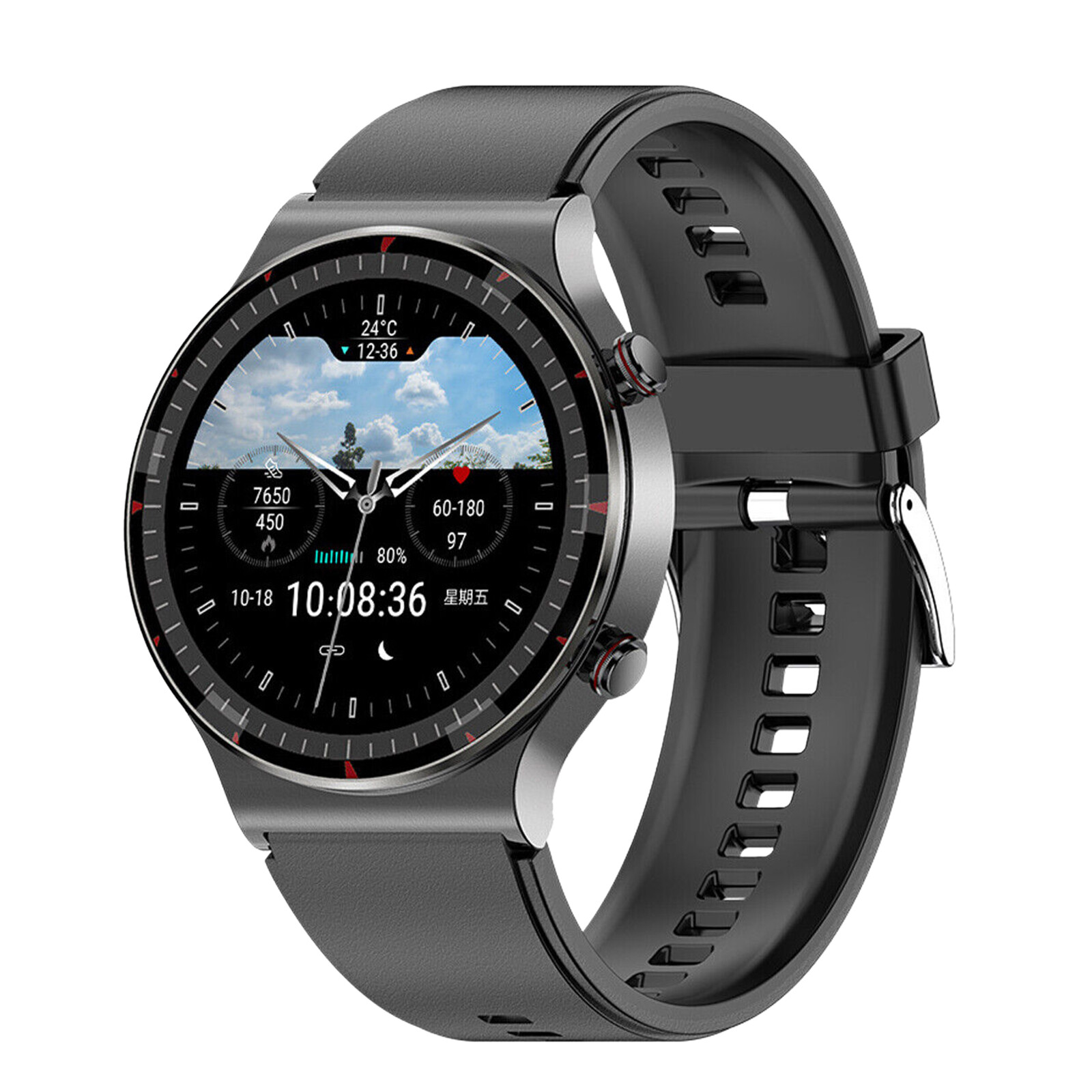 Smart Watch ECG Heart Rate Blood Oxygen Sleep Health Monitor Activity Tracker