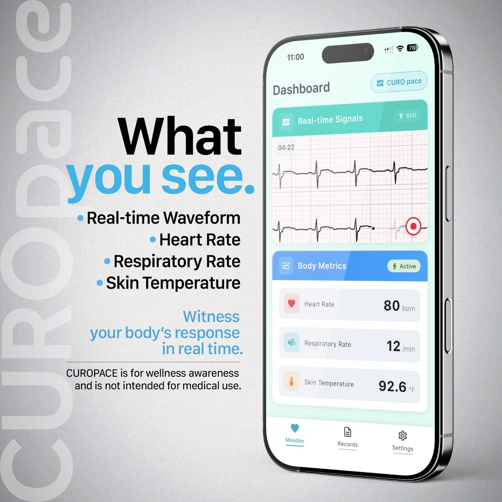 UltraThin Wearable Wellness Patch – ChestWorn Body Signal Monitor with Heart …