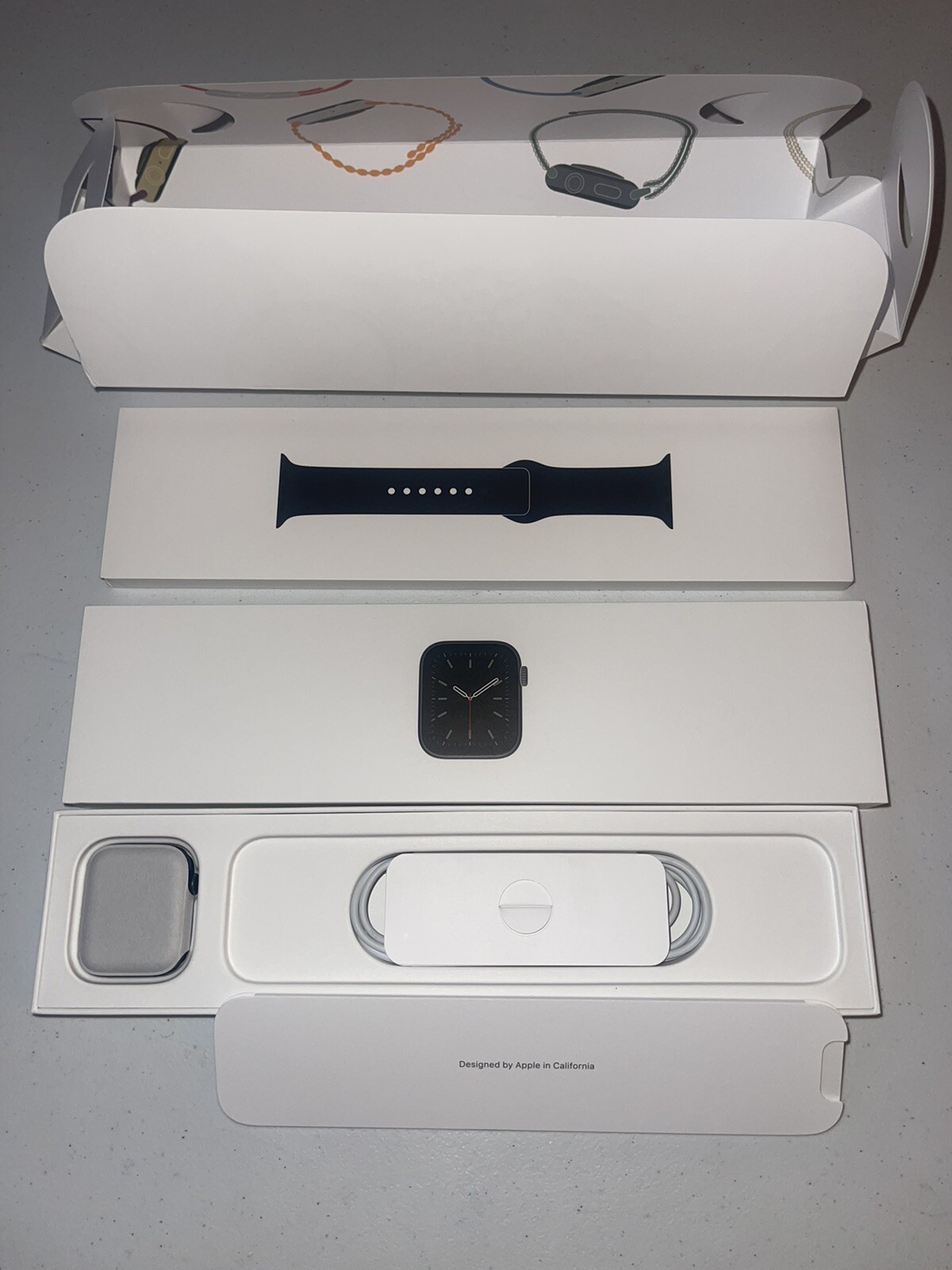 Apple Watch Series 6 (GPS) 44mm with Black Sport Band – Space Gray M00H3LL/A