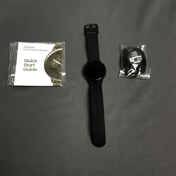 Samsung – Galaxy Watch Active2 Smartwatch 40mm Aluminum Bluetooth – Aqua Black