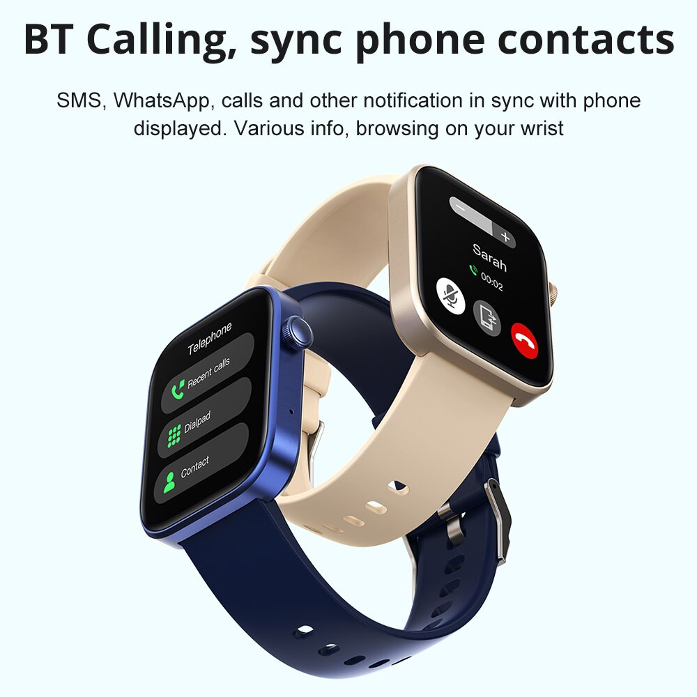 P71 Voice Calling Smartwatch Men Health Monitoring IP68 Waterproof Smart Notific