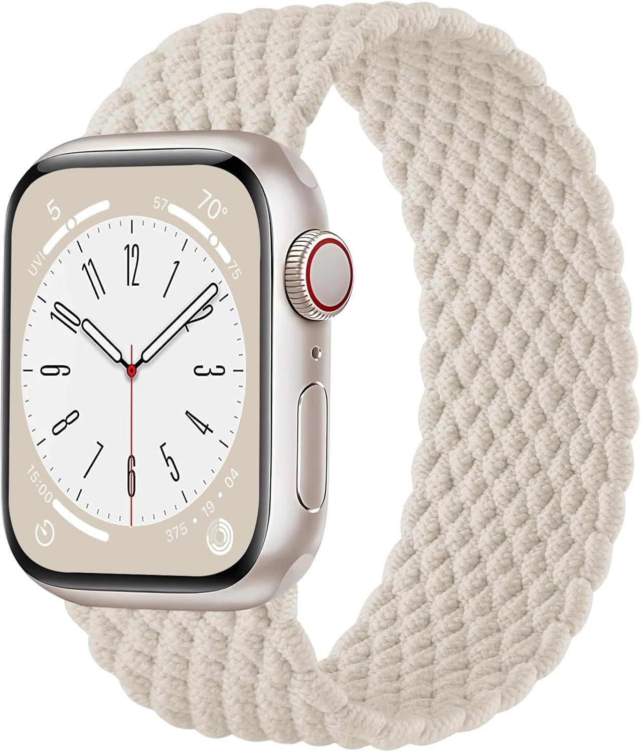 Braided Solo Loop Strap Compatible with Apple Watch 38mm 40mm 41mm 44mm