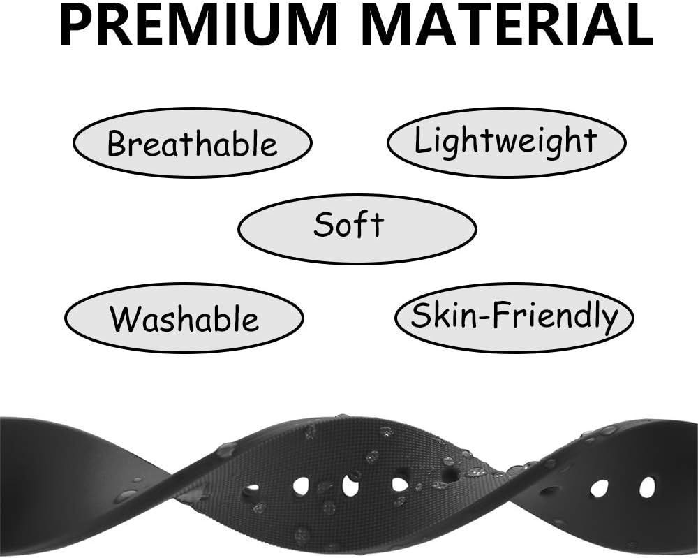 Silicone Strap Compatible with Galaxy Watch 3 41mm & Active 2 44mm