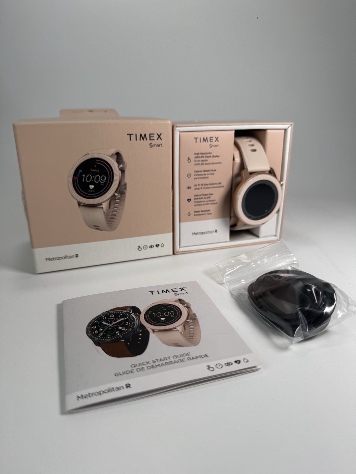 TIMEX Metropolitan R 42mm Smartwatch Pink Silicone Strap Women’s