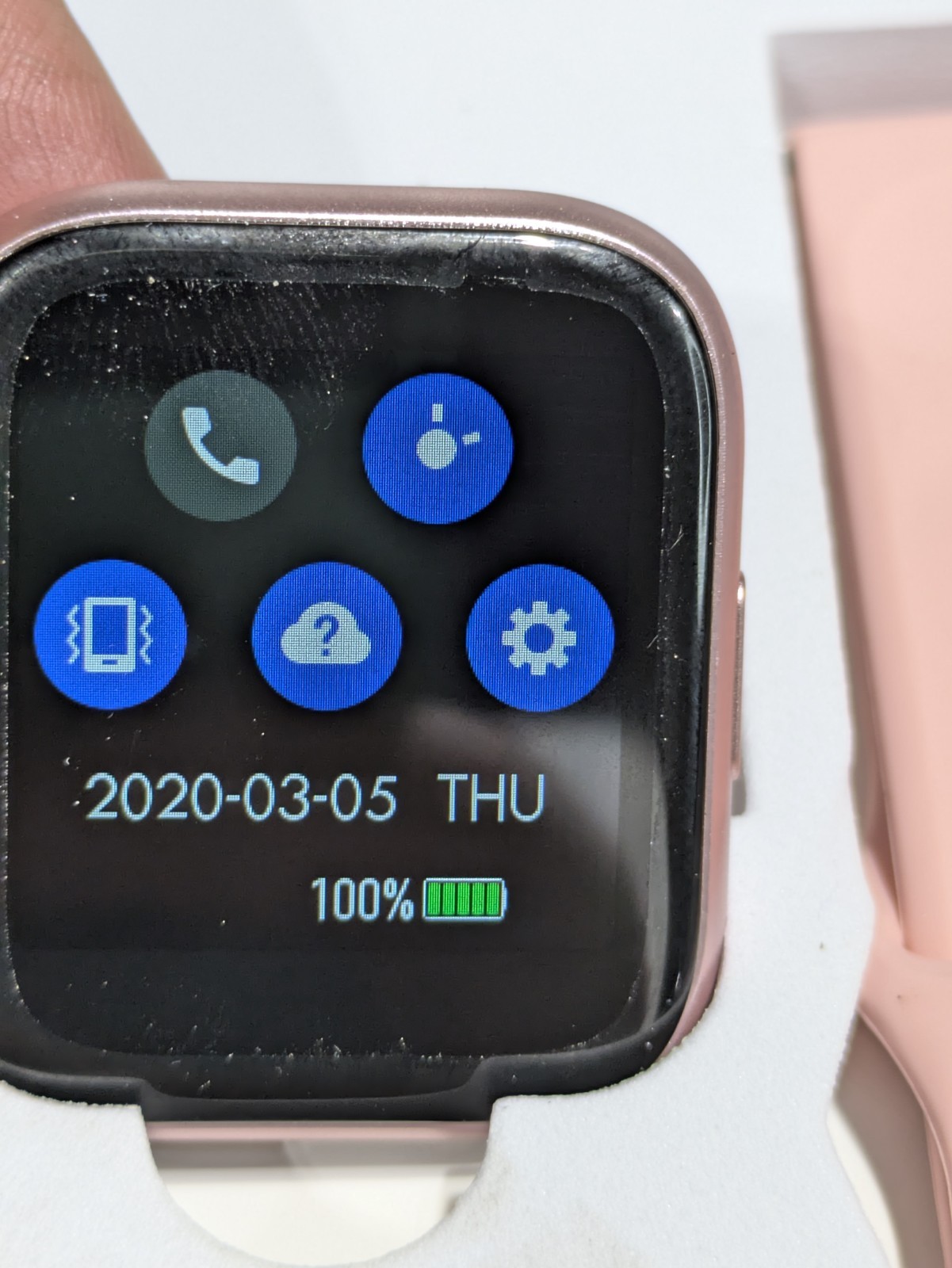 Smartwatch Call Heart Rate Step Counter Stop Watch Alarm Media Player and More