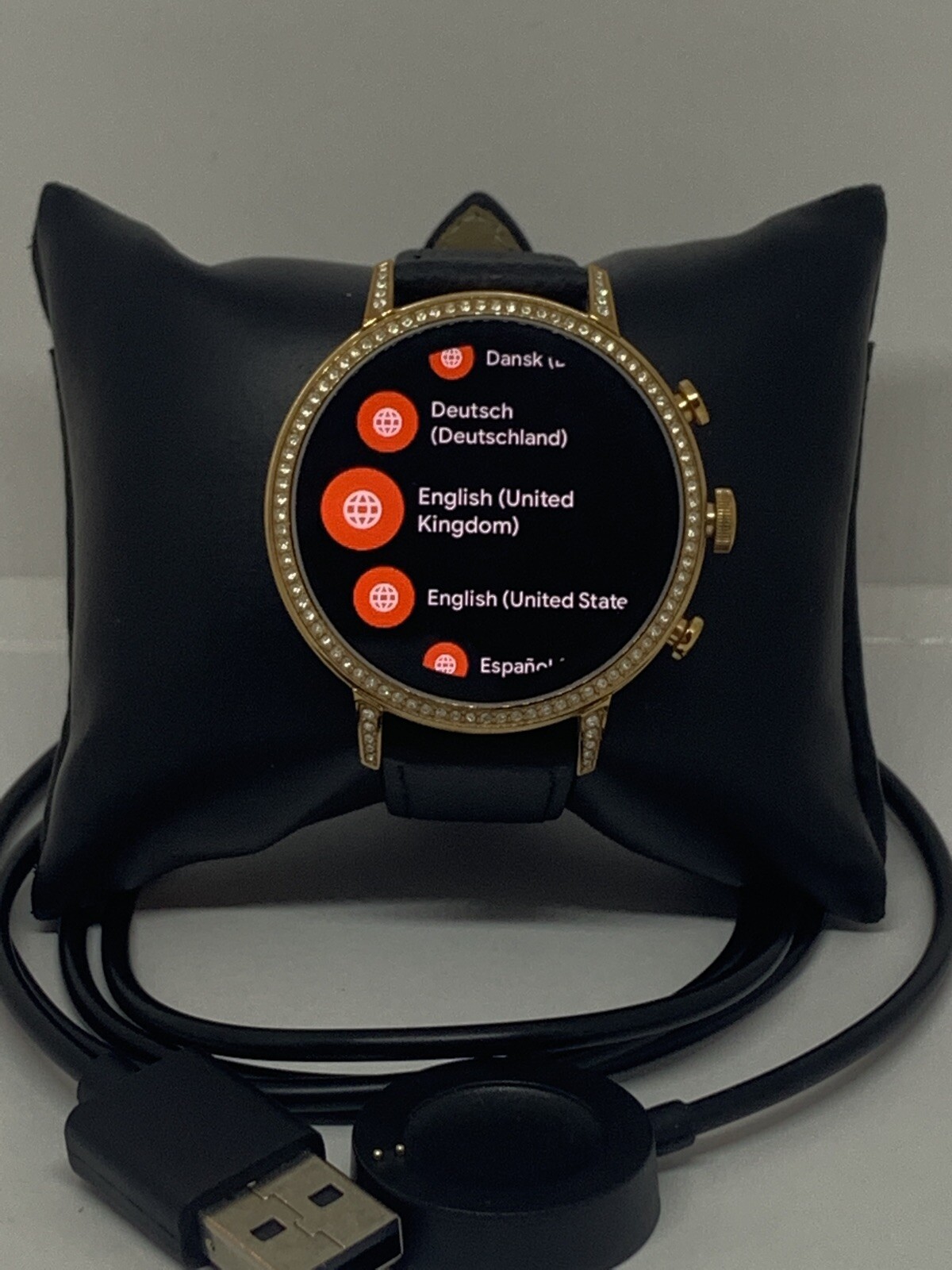 Fossil Gen 4 Authentic Digital Dial Smart Watch Custom Band FTW6015 QT500