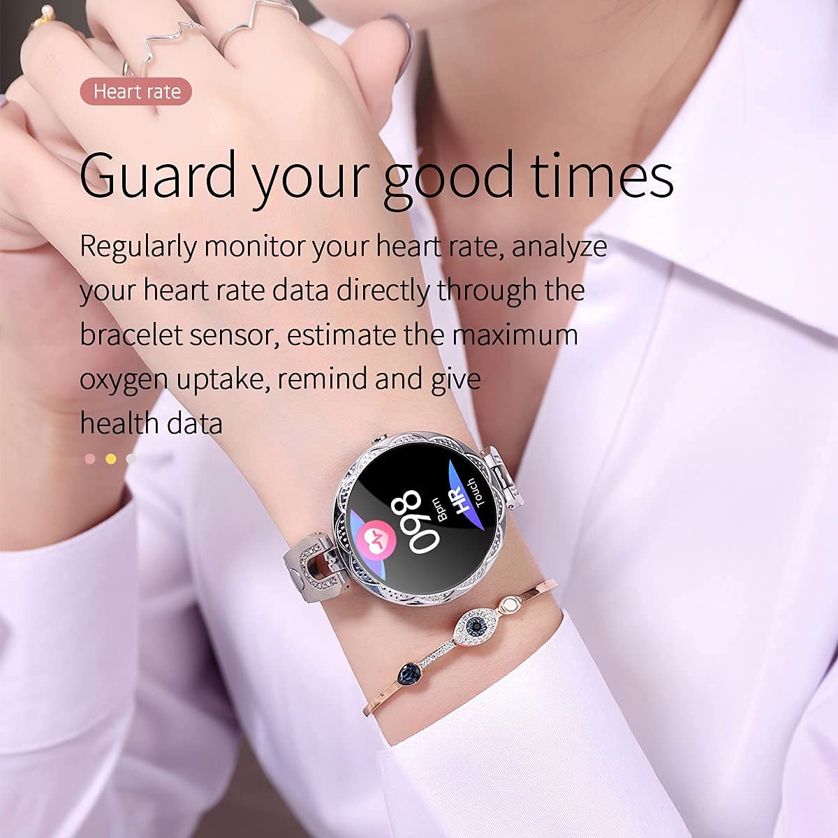 for Women for Android/iOS Phones. and Fitness Tracker with Heart Rate Bluetoo…