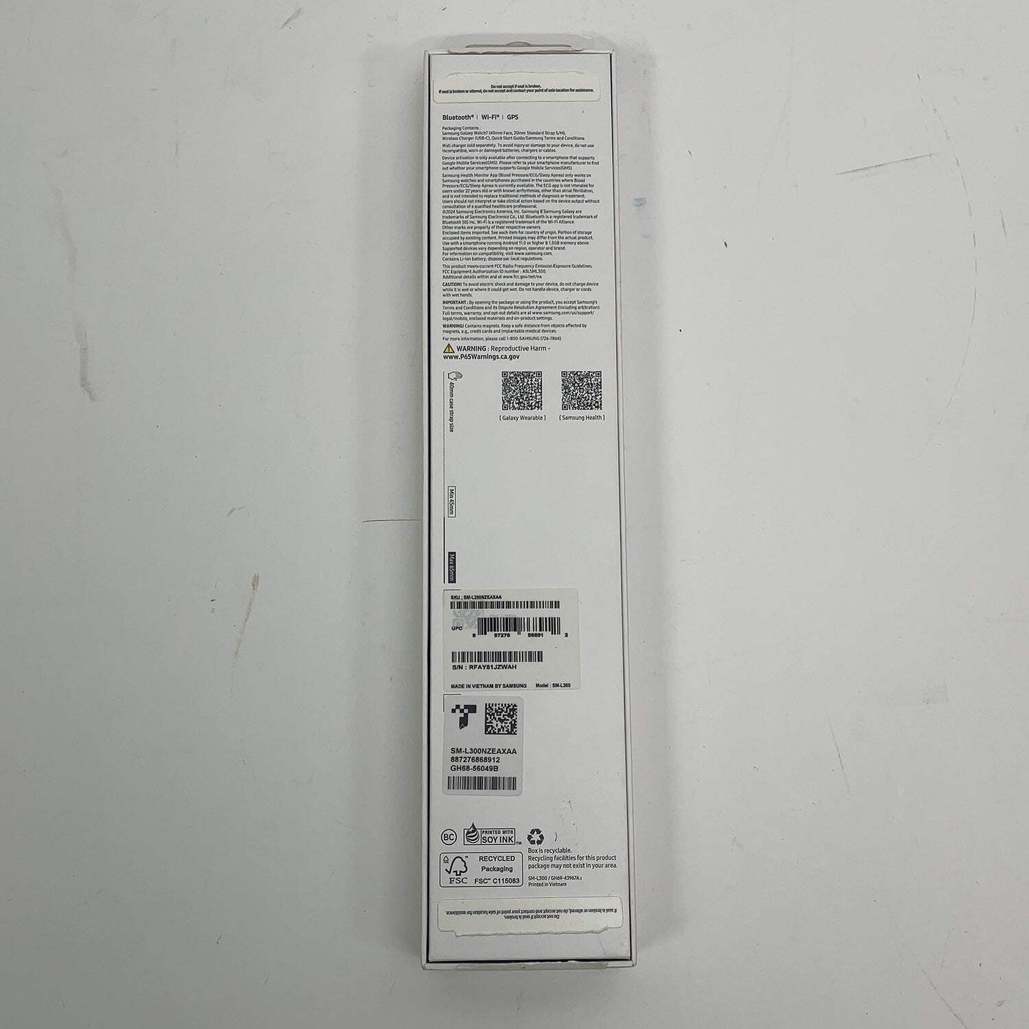 GPS Only Samsung Galaxy Watch7 Aluminum Smartwatch SM-L300