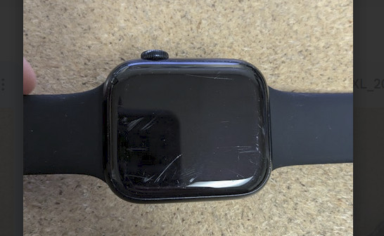 Apple Watch Series 7 45mm Black Case & Band – GPS Only – See Photos