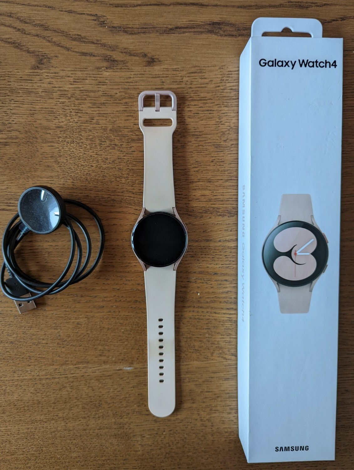 Samsung Galaxy Watch4 SM-R865 40mm Aluminum Case with Sport Band – Pink Gold (L…