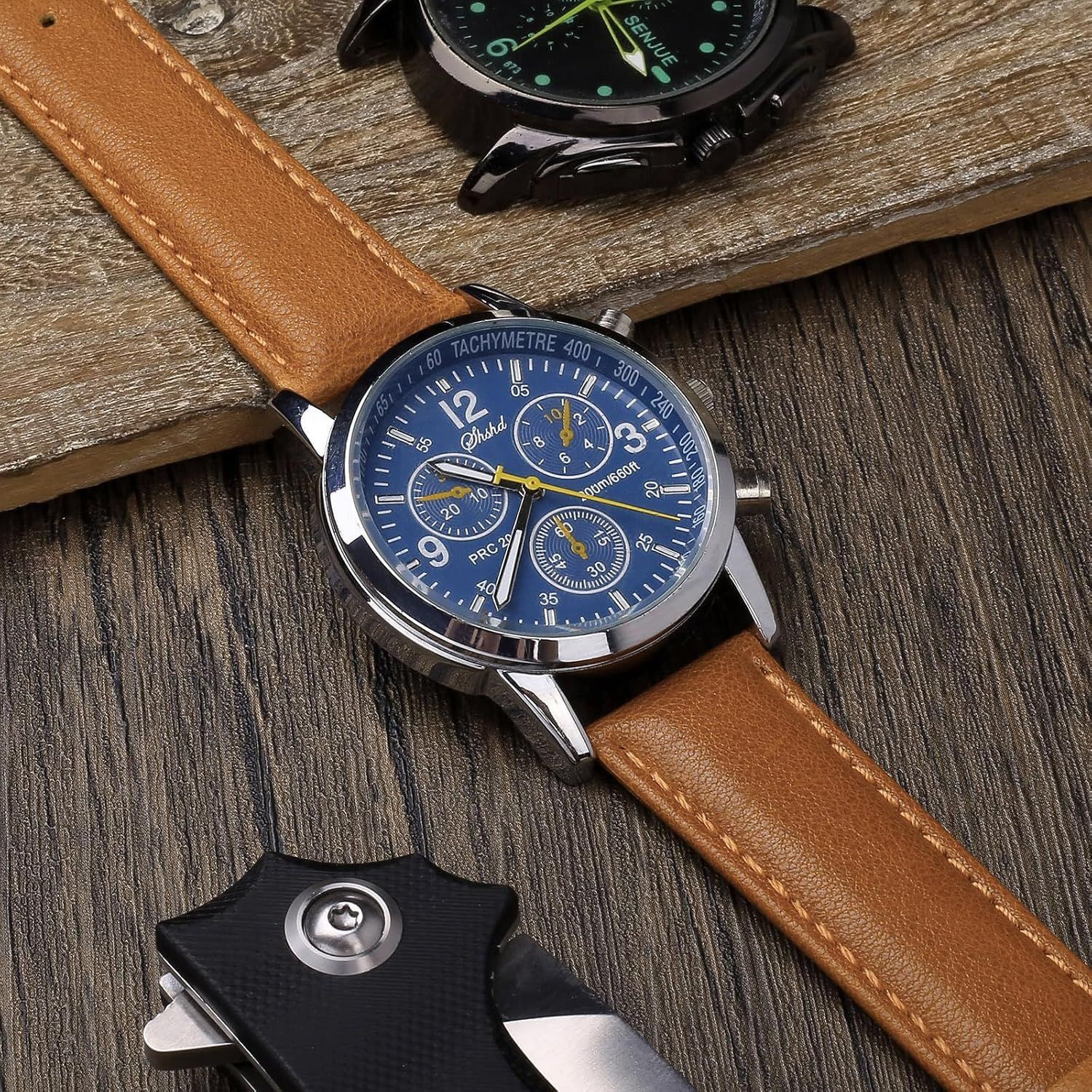 Calf Leather Strap Compatible with 14mm 16mm 18mm 20mm 22mm Watches