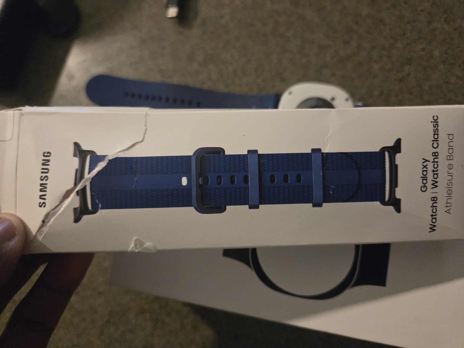 Samsung Galaxy Watch8 44mm Silver Aluminum Blue Silicone Band Wi-Fi GPS 32GB