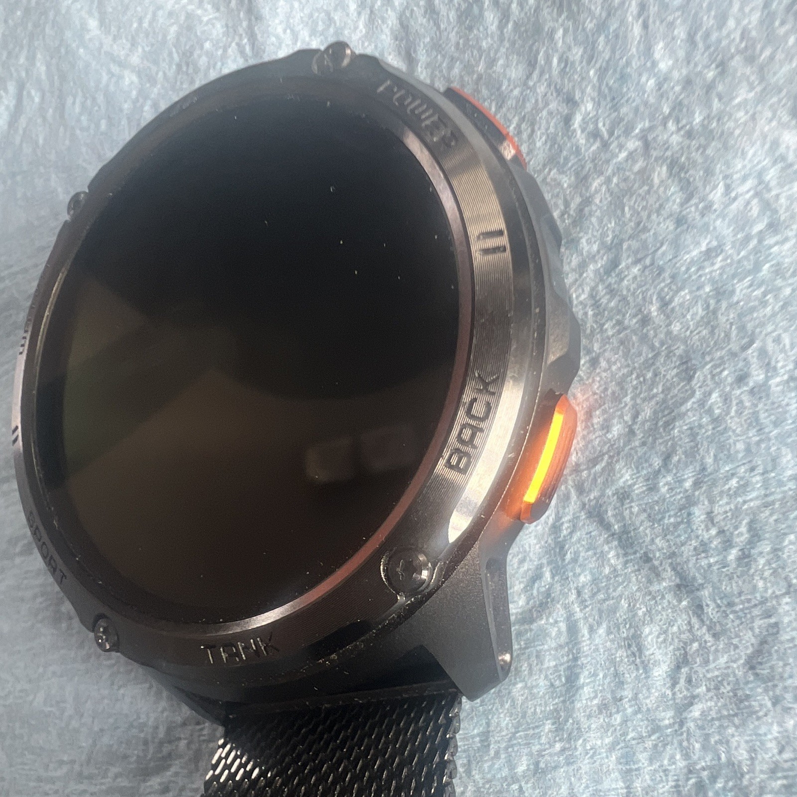 KOSPET Tank T3 45mm Smartwatch Black Metal Case/Band Touchscreen 2GB Unlocked