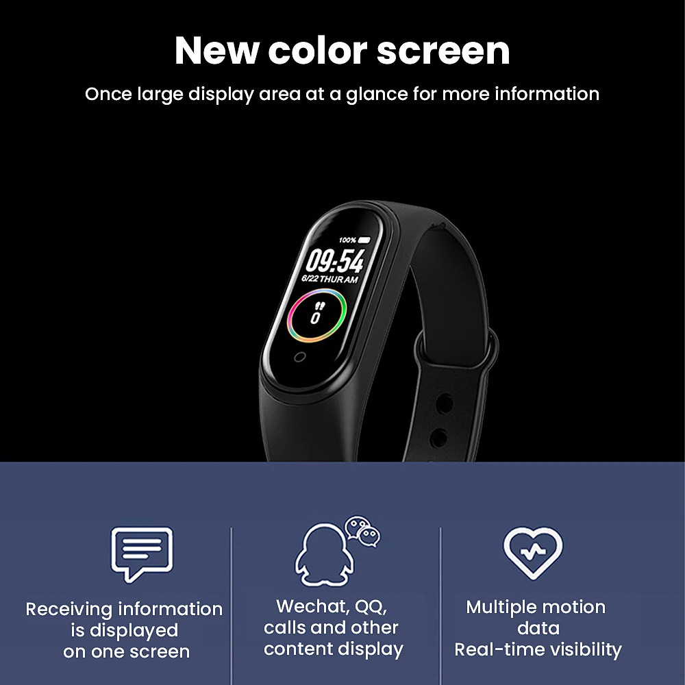 NEW Digital Smartwatch Waterproof Bluetooth-Compatible Watch Blood Pressure Hear