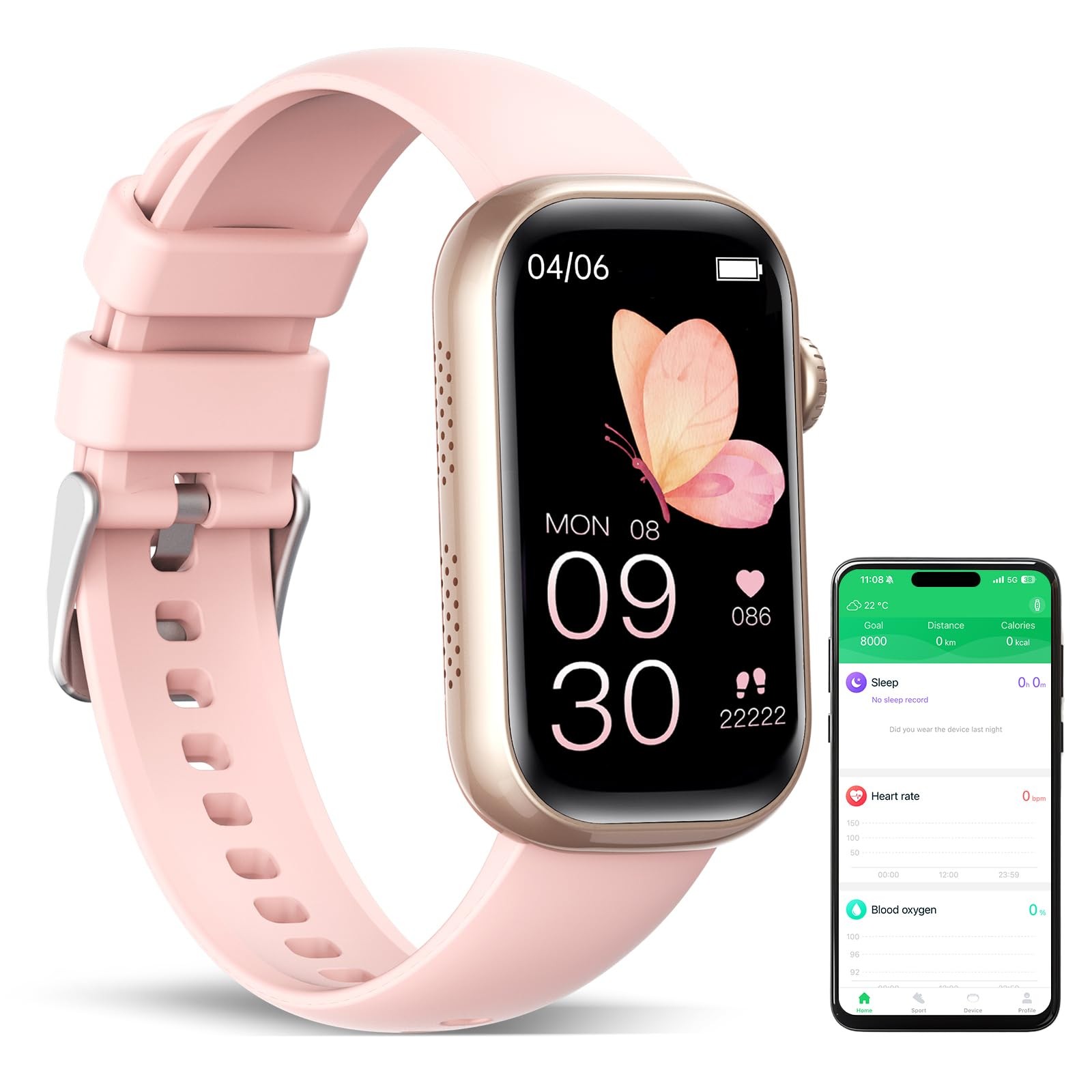 Fitness Tracker, with 24/7 Dynamic Heart Rate Monitoring Sleep Tracker Answer…
