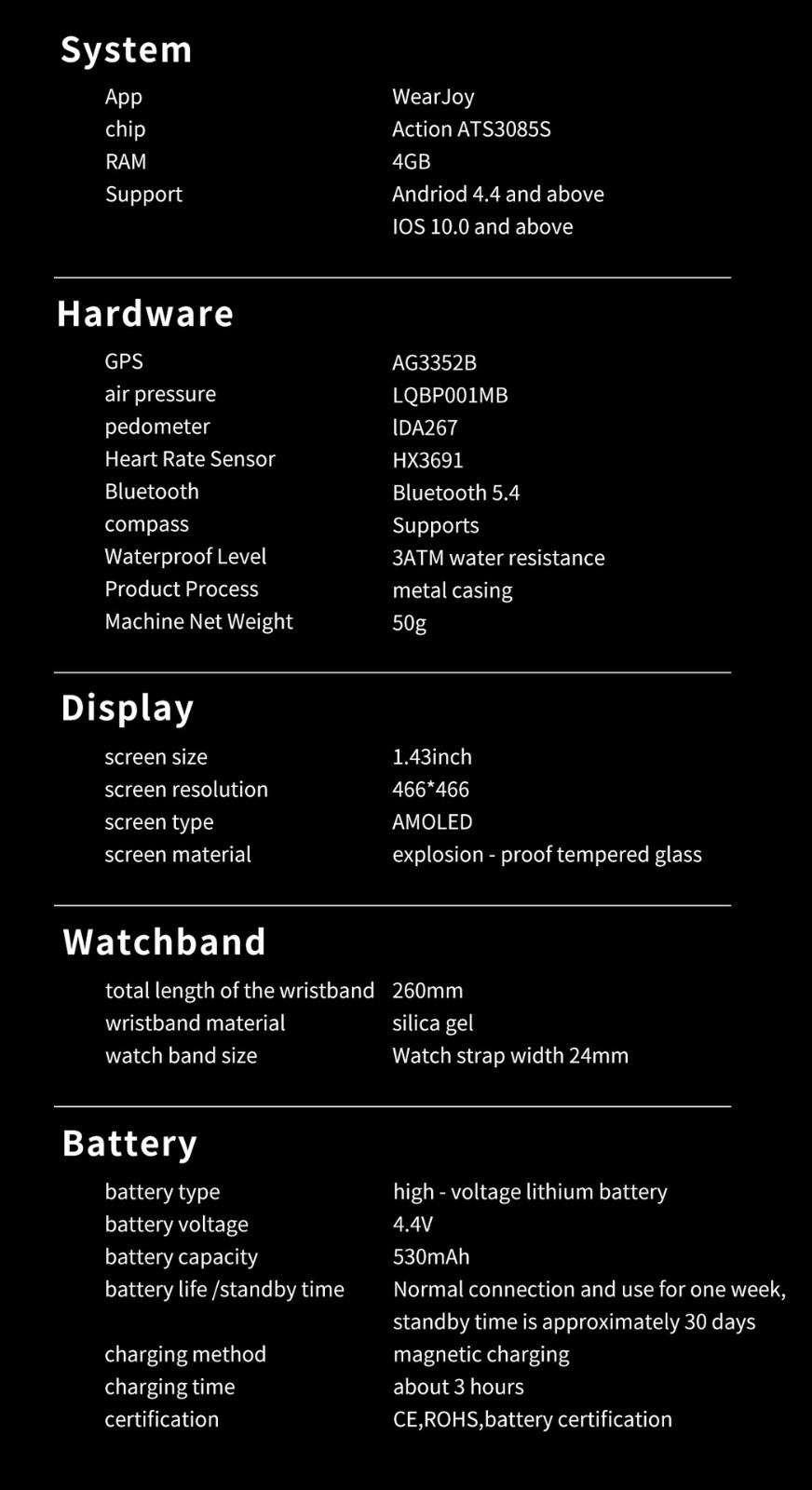 HD300 PRO Sport GPS Waterproof Heart rate Health Monitoring Bluetooth Calling