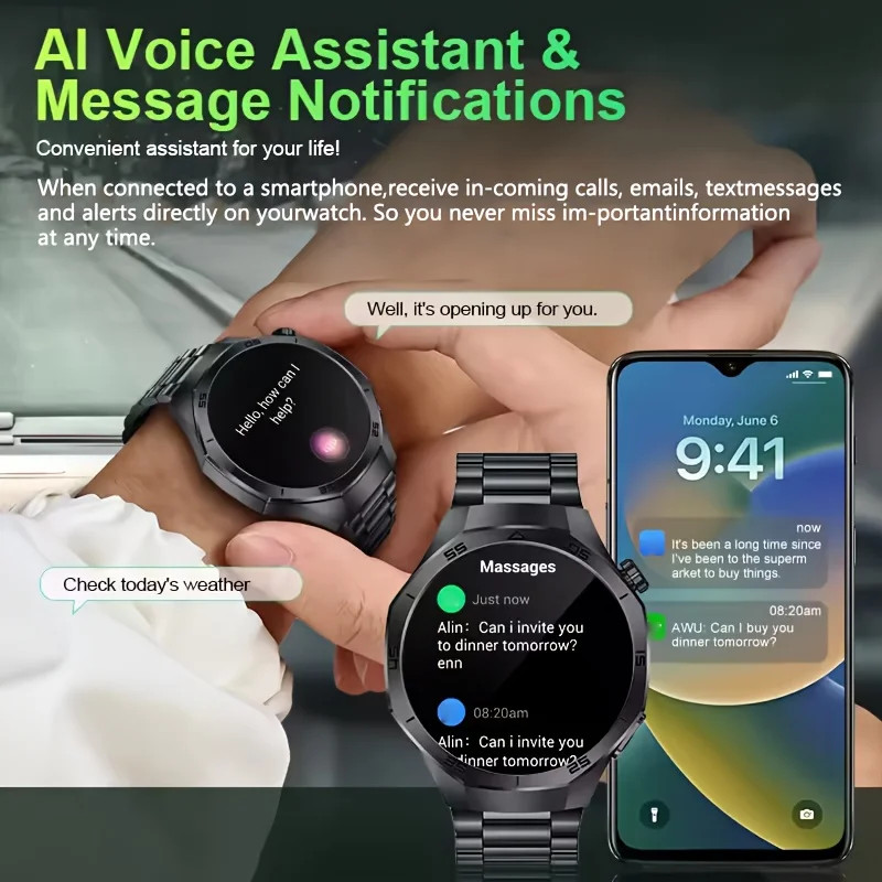 Smartwatch for Men and Women – 1.52″ Screen – Bluetooth Calling – 2026 Model
