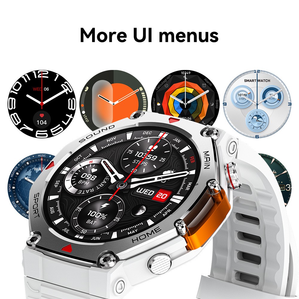New Waterproof Sports Smartwatch 5ATM Fitness Tracker Bluetooth Call Smart Watch