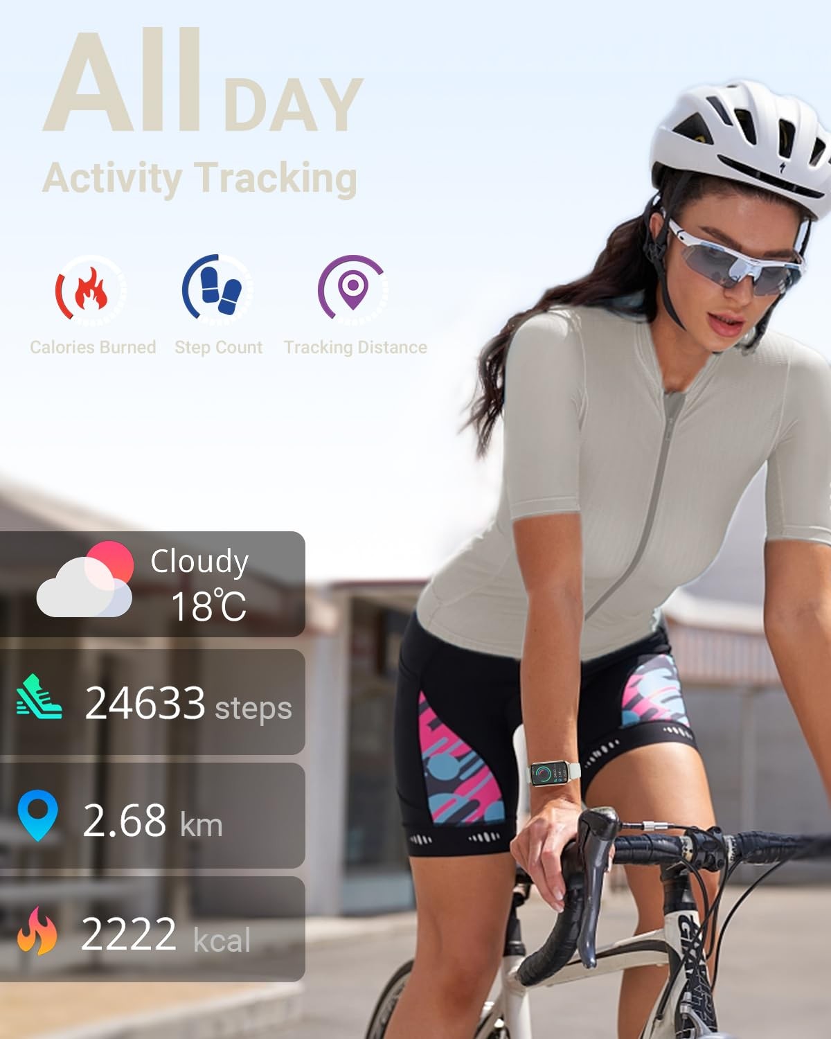 Health Fitness Tracker with 24/7 Heart Rate, Blood Oxygen, Blood Pressure, Sl…