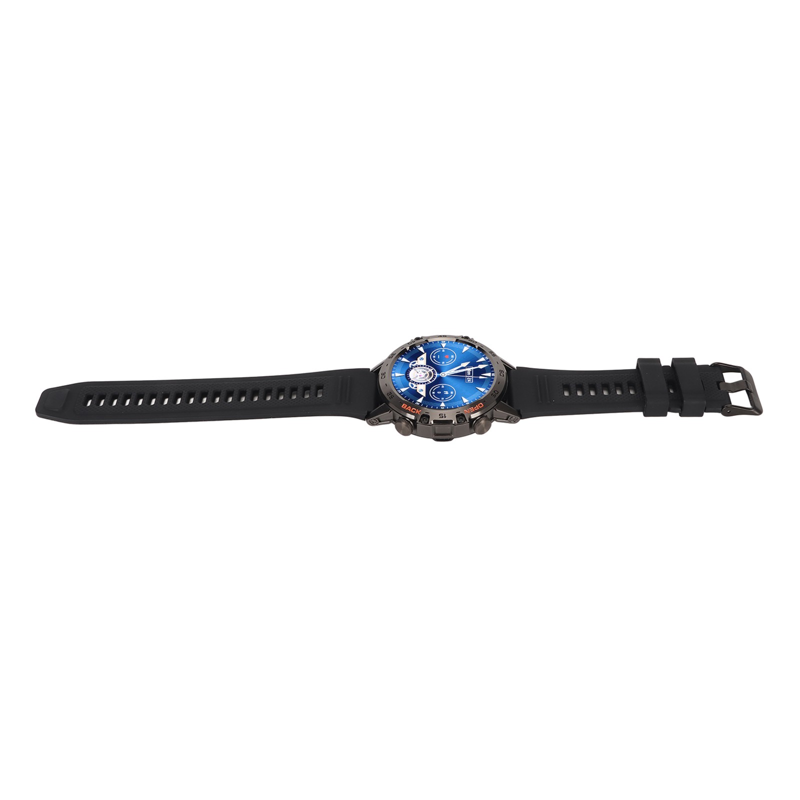 Black Outdoor Smartwatch With Speaker Waterproof Dustproof LCD Bluetooth In ULOW