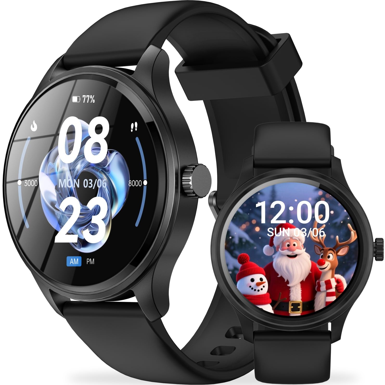 Smart Watch, HD Smartwatch for Men Women (Answer/Make Calls), Fitness Watch w…