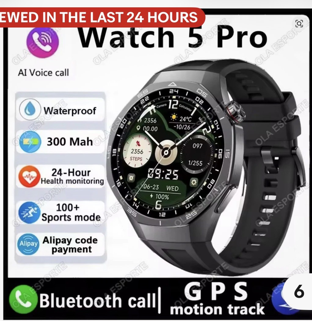 Laxasfit GT5 Pro Smart Watch HD AMOLED Screen GPS Bluetooth – Fall SUPER Sale!!!