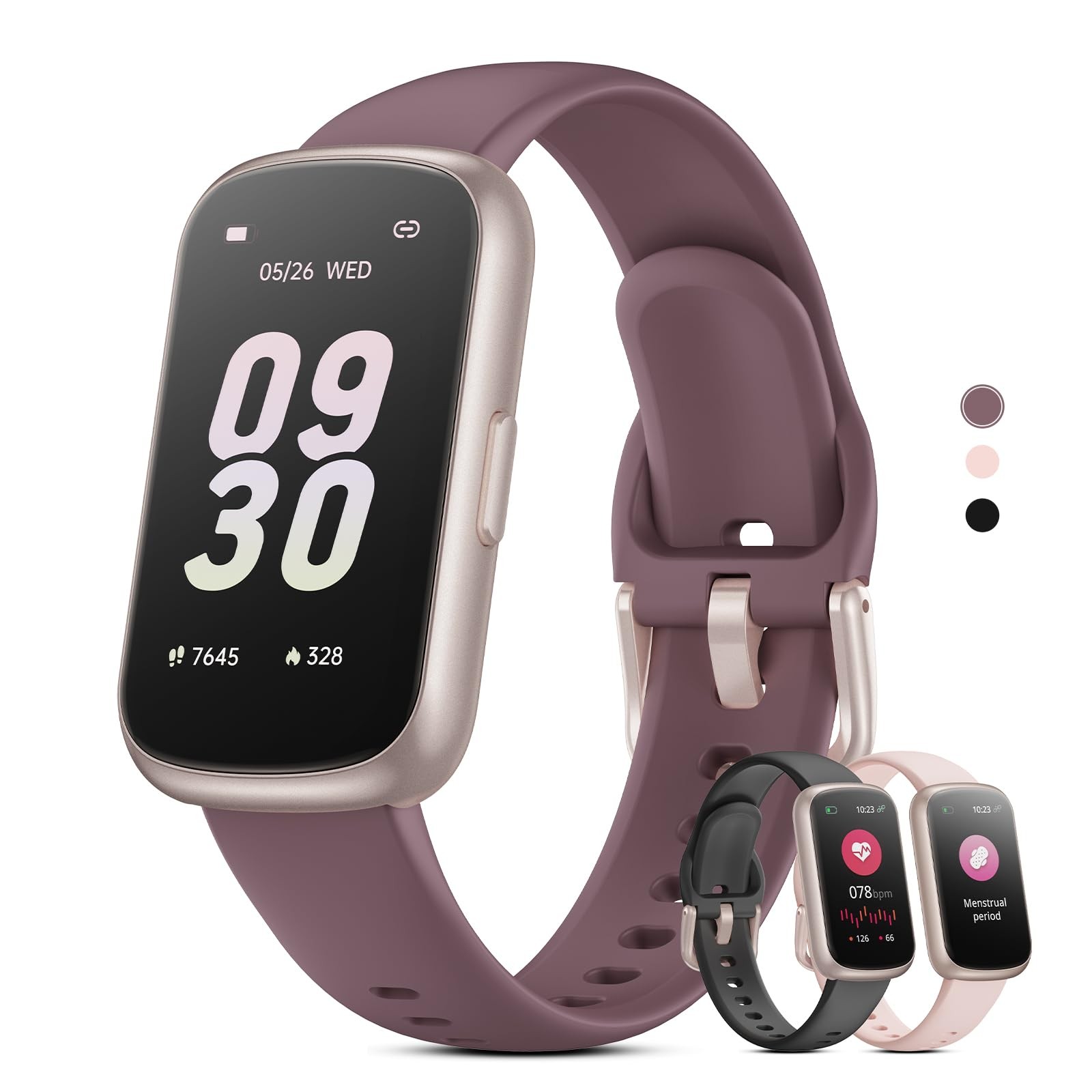 Fitness Tracker with 24/7 Heart Rate, , Sleep Tracker, Pedometer, 3 Colorful …