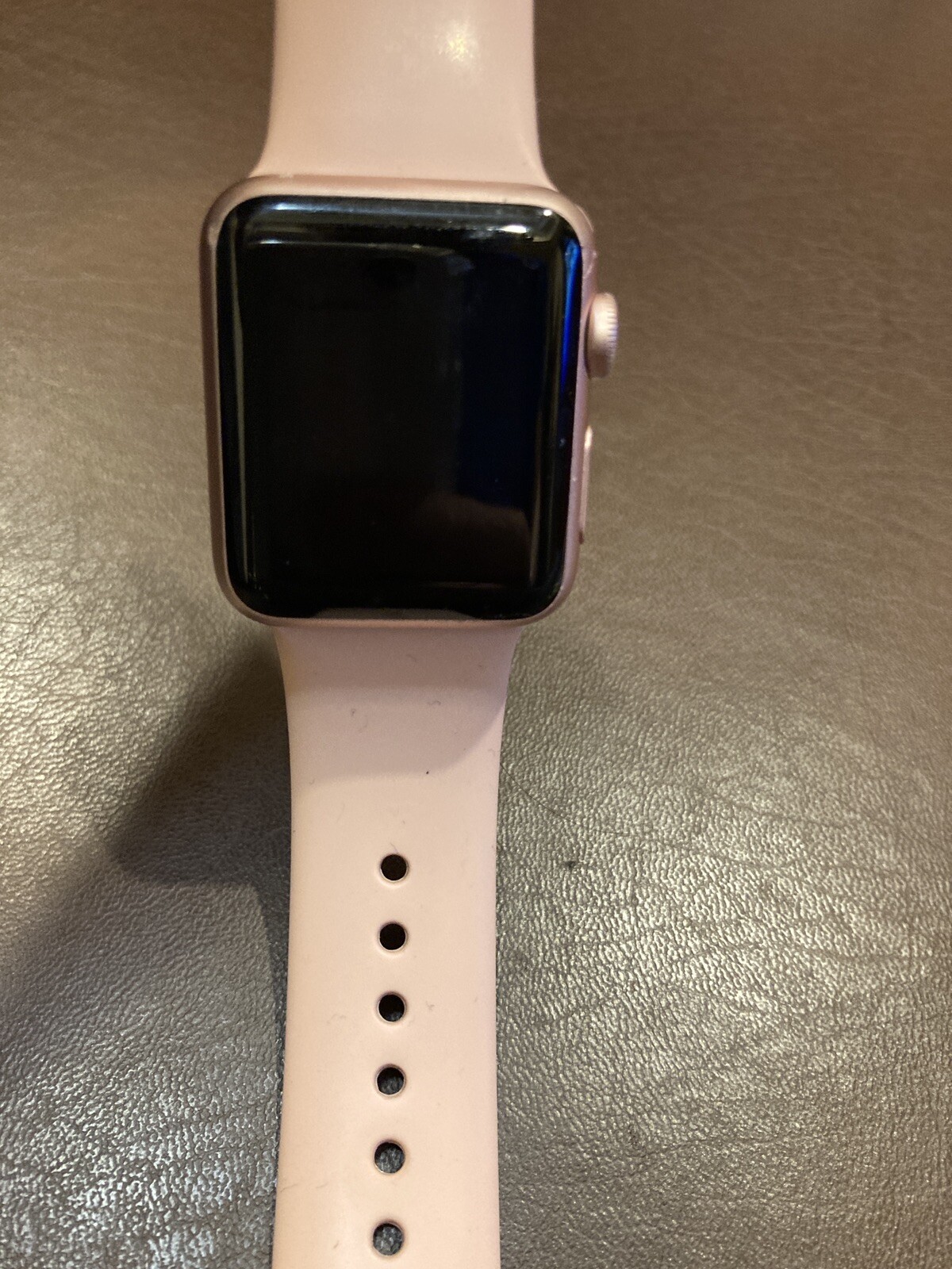 Apple Watch Series 1 38mm Aluminum Case Pink Sand Sport Band Smartwatch -…