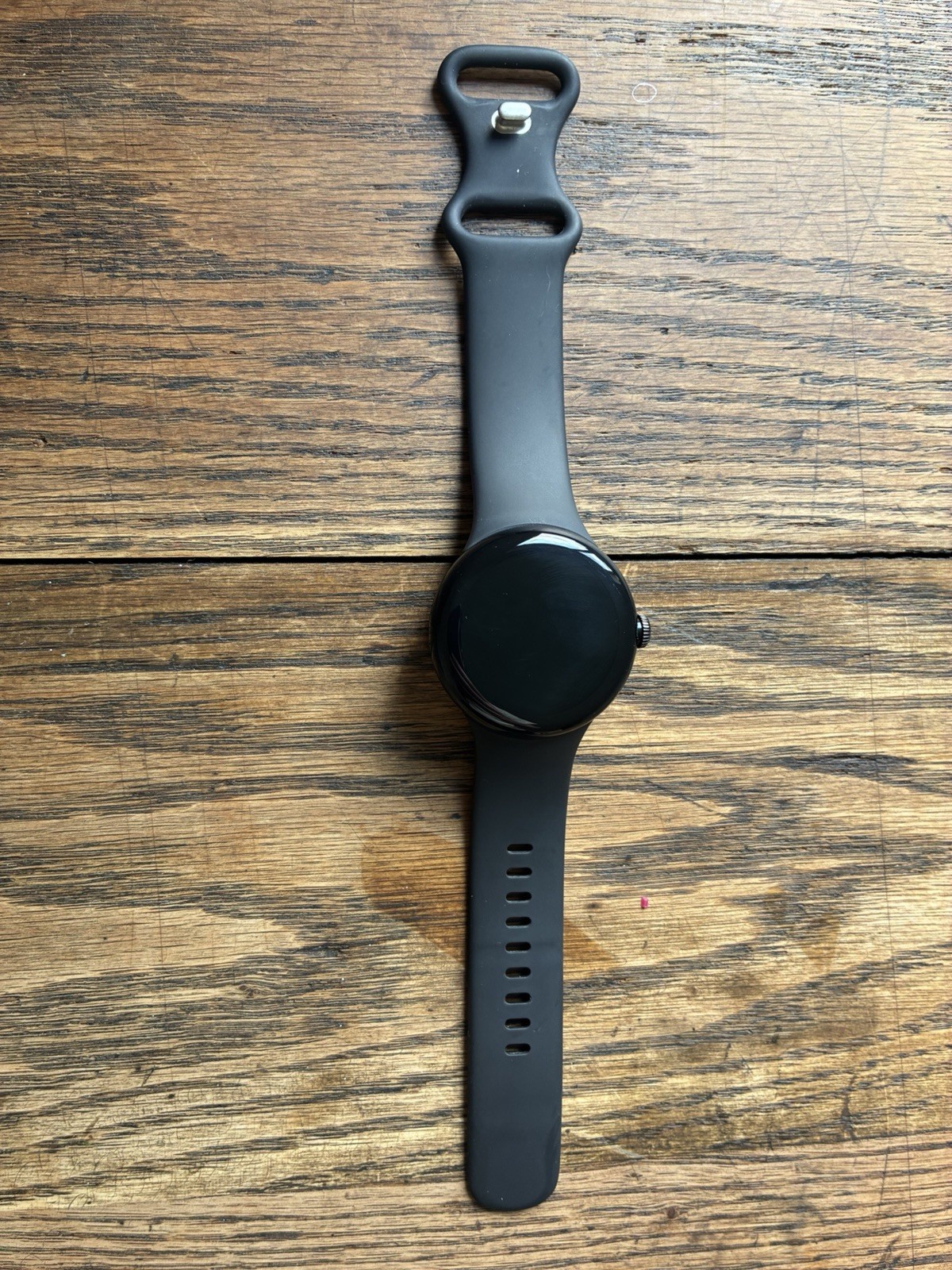 Google Pixel Watch LTE 41mm Black Stainless Steel, Black Silicone Band