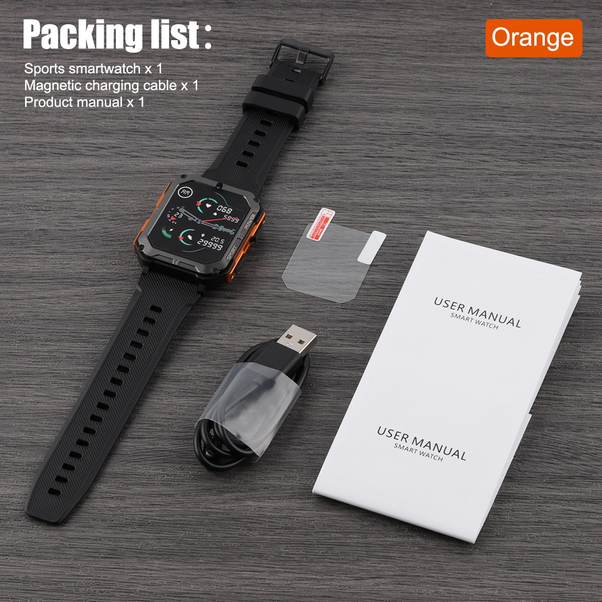 C20 Pro Smartwatch 1.83″ Bluetooth Call IP68 123 Sports 14-Day Battery 380mAh