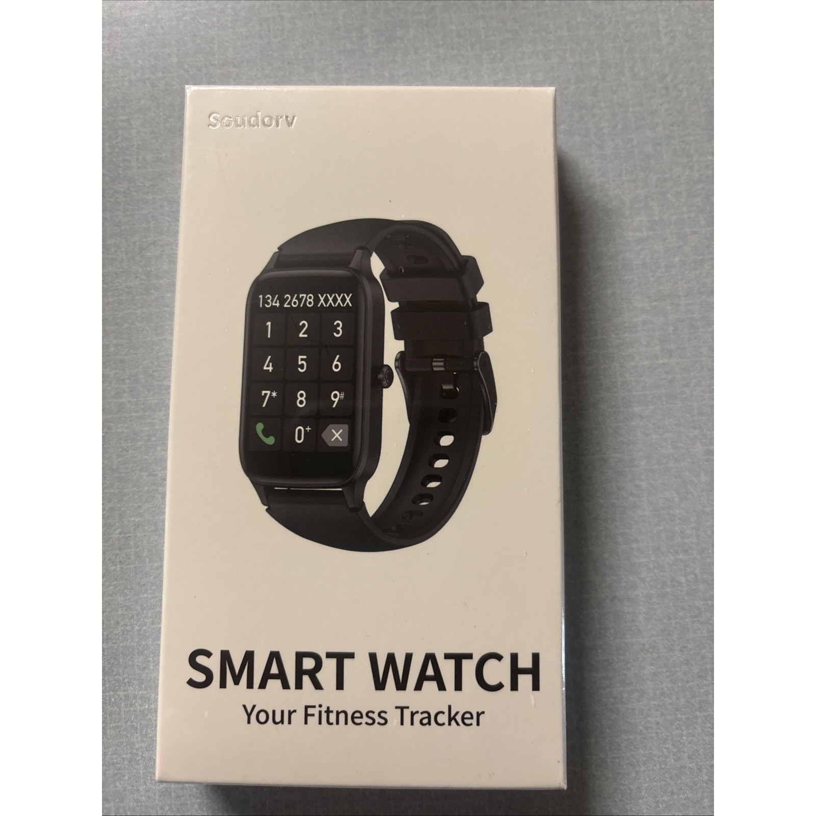 NIB Soudorv P97 Smart Watch Fitness Tracker Android 1.57” HD IP68 Waterproof