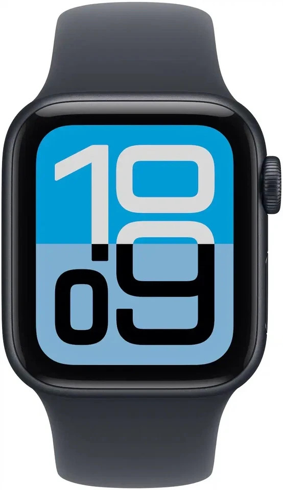 Apple Watch SE 3 40mm GPS Midnight Aluminum S/M Sport Band MEH94LW/A Excellent