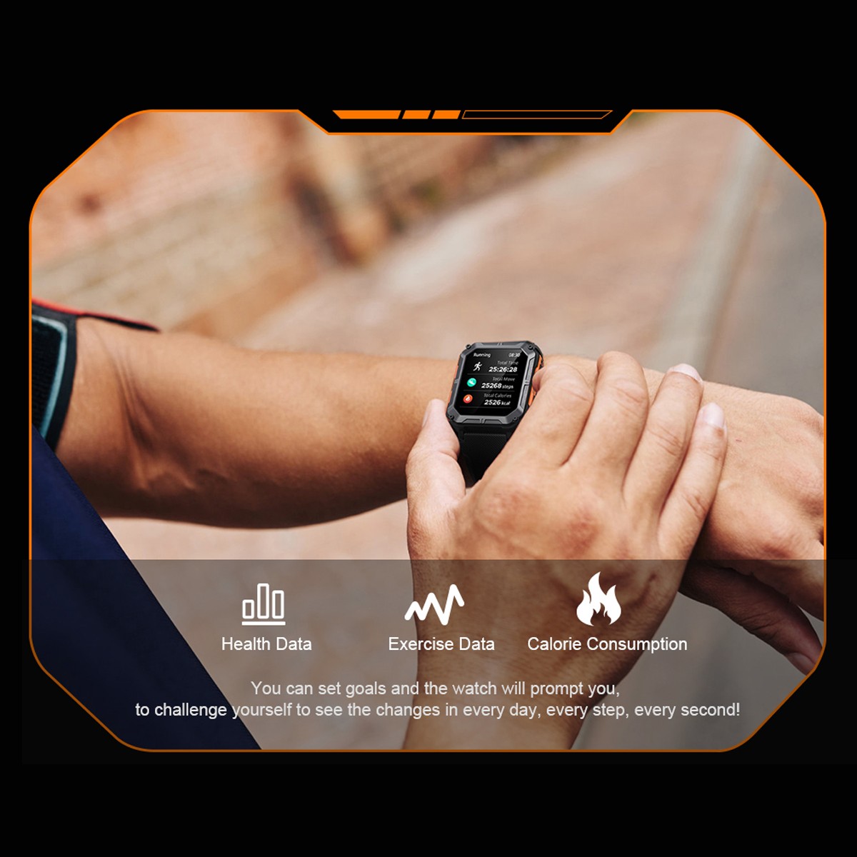 C20 Pro Smartwatch 1.83″ Bluetooth Call IP68 123 Sports 14-Day Battery 380mAh
