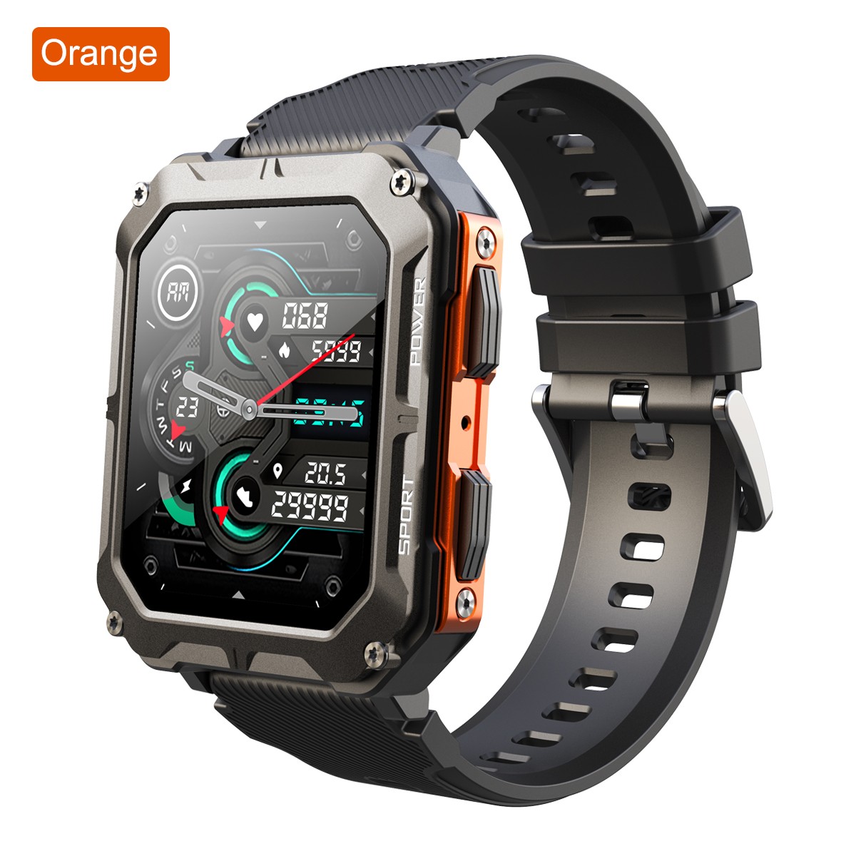 C20 Pro Smartwatch 1.83″ Bluetooth Call IP68 123 Sports 14-Day Battery 380mAh