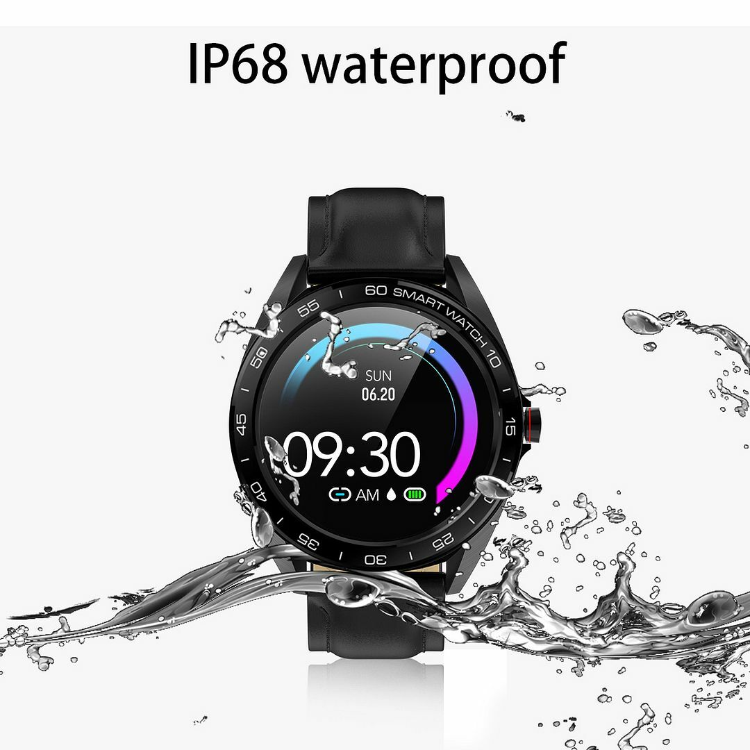 Waterproof Men Business Smart Watch Bluetooth Call SMS Reminder For Android iOS
