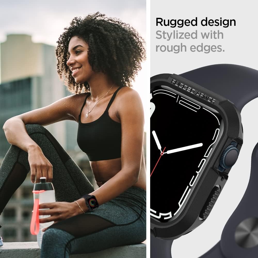 Rugged Armor Case for Apple Watch 41mm Durable Protective TPU Shock Proof Cover