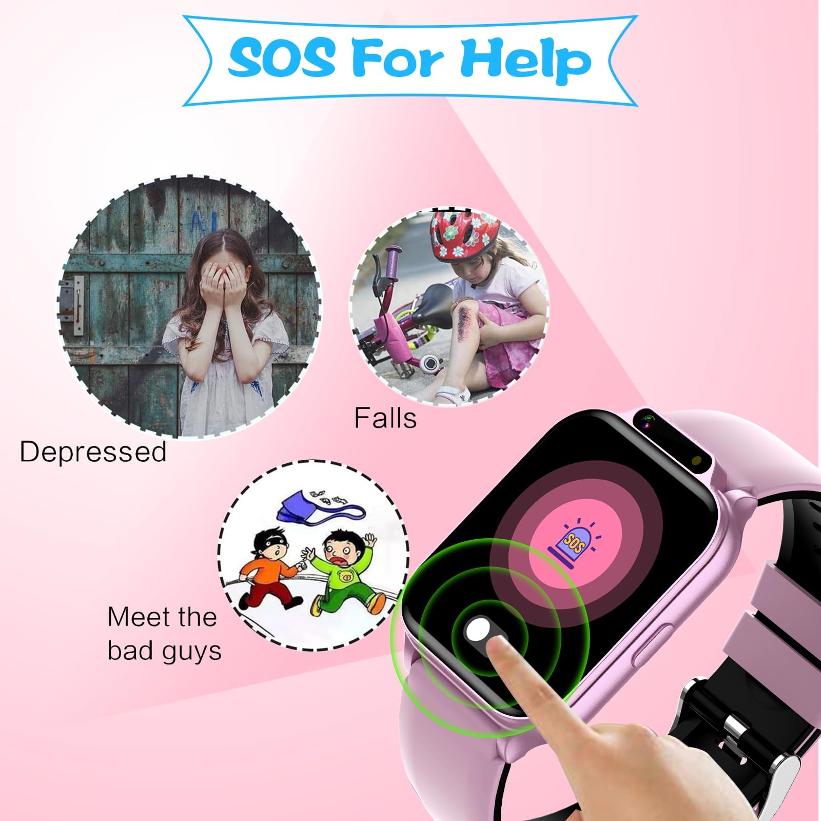 Smart Watch for Kids, 1.85″ Fitness Tracker with Heart Rate, Sleep Monitor, I…