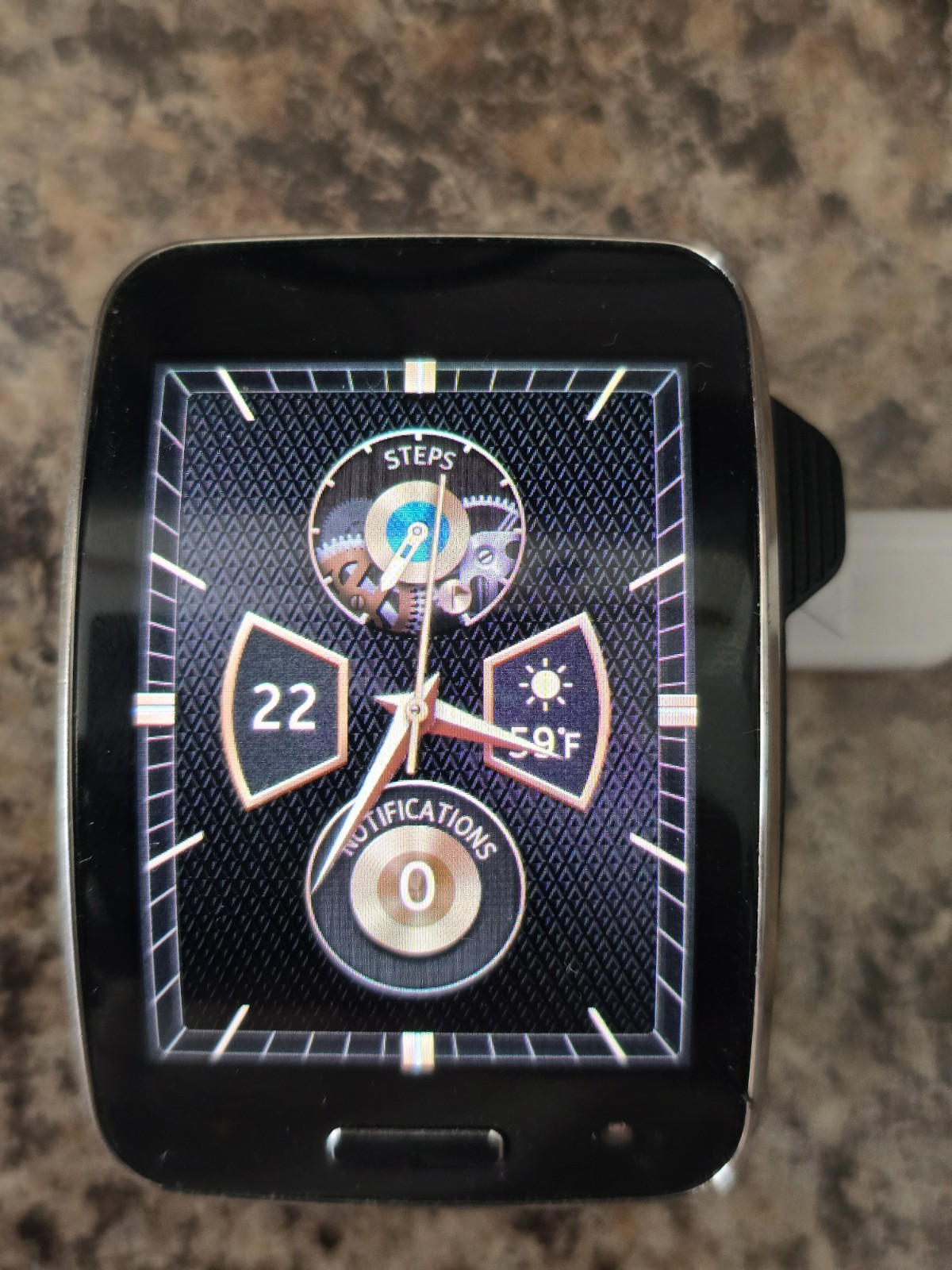 Samsung Galaxy Gear S Curved Sm-r750p SMART WATCH For Parts (4) New Wrist Bands