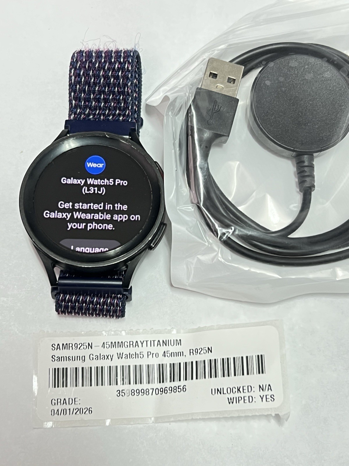 Samsung Galaxy Watch5 Pro SM-R925N 45mm Titanium Case GPS-LTE