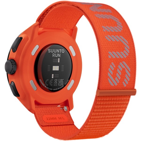SUUNTO RUN CORAL ORANGE 46mm Textile Strap AMOLED GPS Smartwatch SS051112000