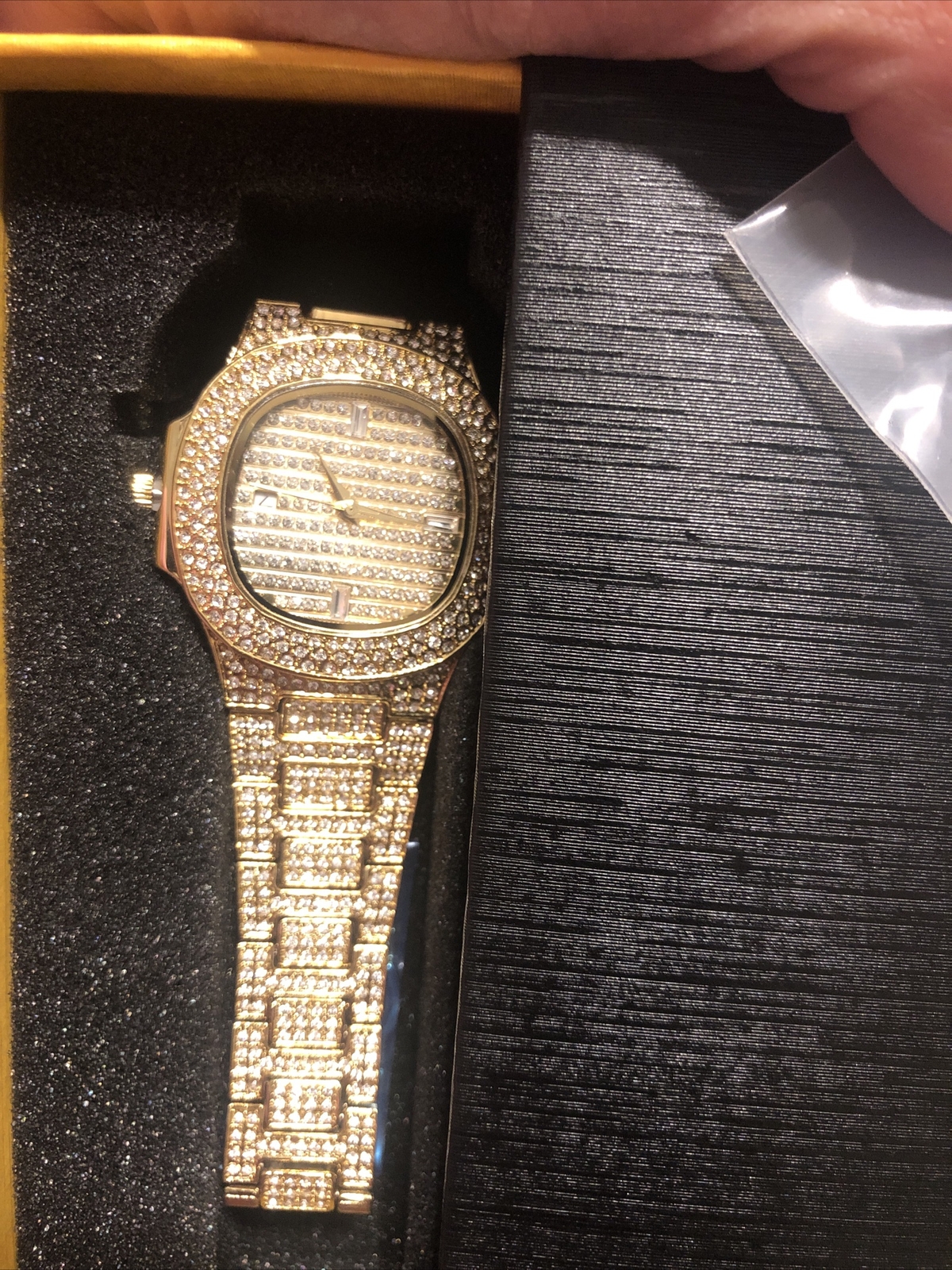 hype diamond watch – Gold Royal Iced Watch New In Box